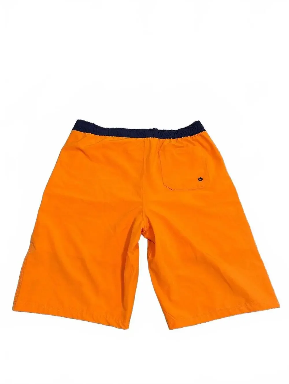 U.S. Polo Assn. Boy’s Orange Swim Trunks with Navy Waistband Boys XXL